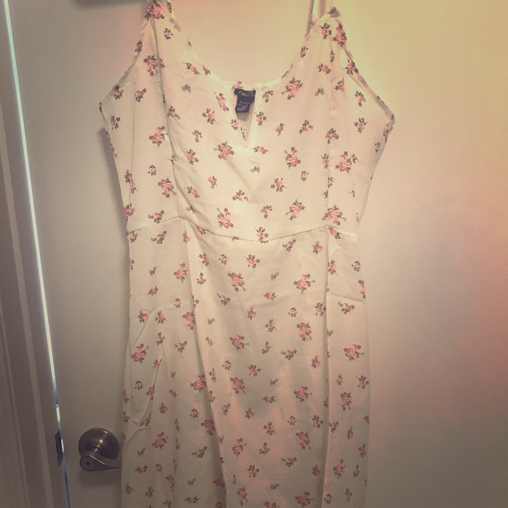 Little white floral dress